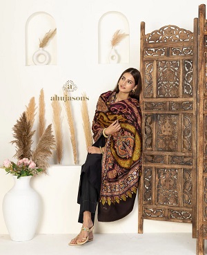 Ahujasons Shawl Wale