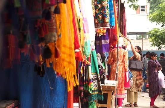 Street shopping in Lajpat Nagar Market