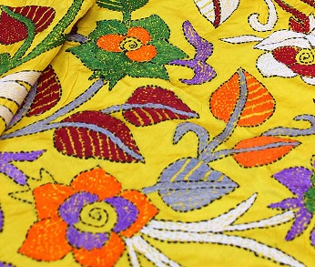 Kantha embroidery